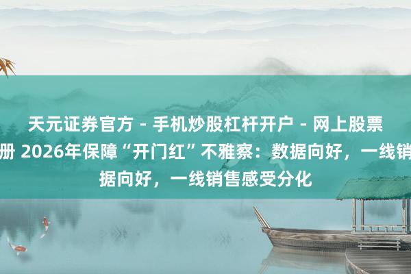 天元证券官方 - 手机炒股杠杆开户 - 网上股票怎么配资注册 2026年保障“开门红”不雅察：数据向好，一线销售感受分化